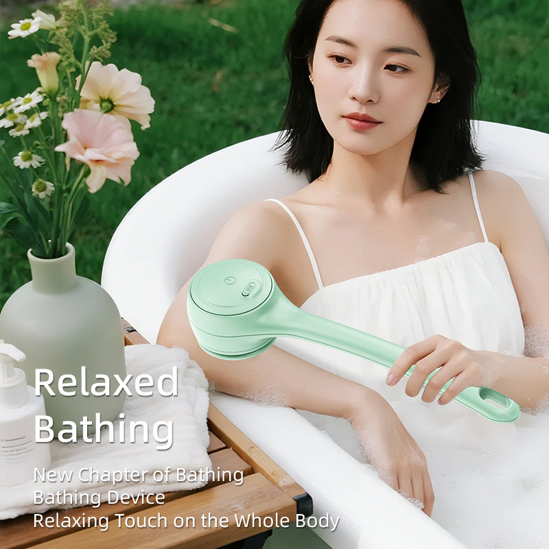 Electric double handle bath brush