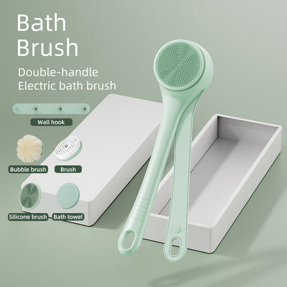 Electric double handle bath brush